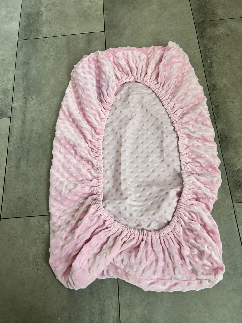 Pottery Barn Kids pink Luxe Chamois Changing Pad and 2 bluesnail covers - Picture 8 of 13